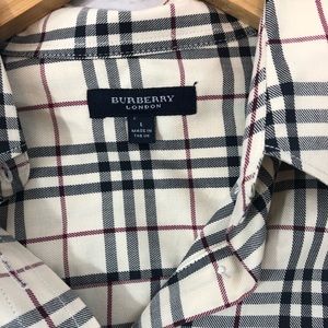 Burberry checked button down